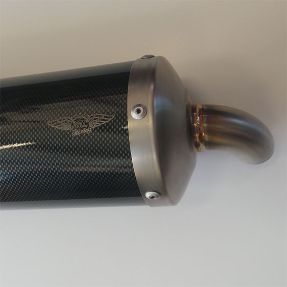 Silenziatore omologato CIK-FIA - Carbon Look